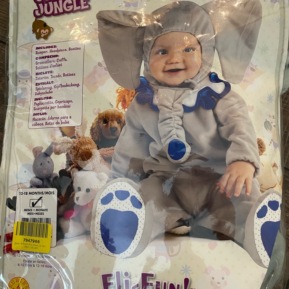 12-18 month elephant Halloween costume